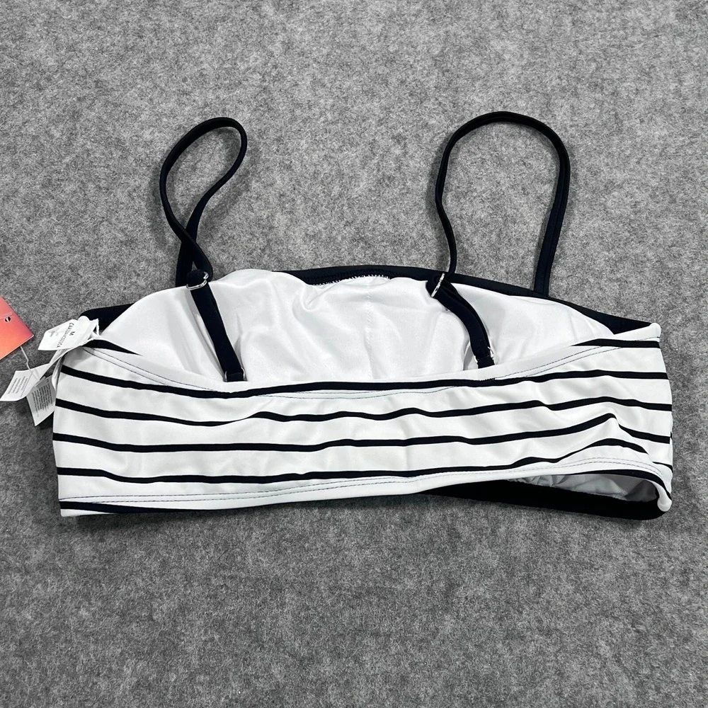 NWT Cupshe x‎ Jojo Fletcher Escaping Stripe Bikini Top Women's Size Medium
